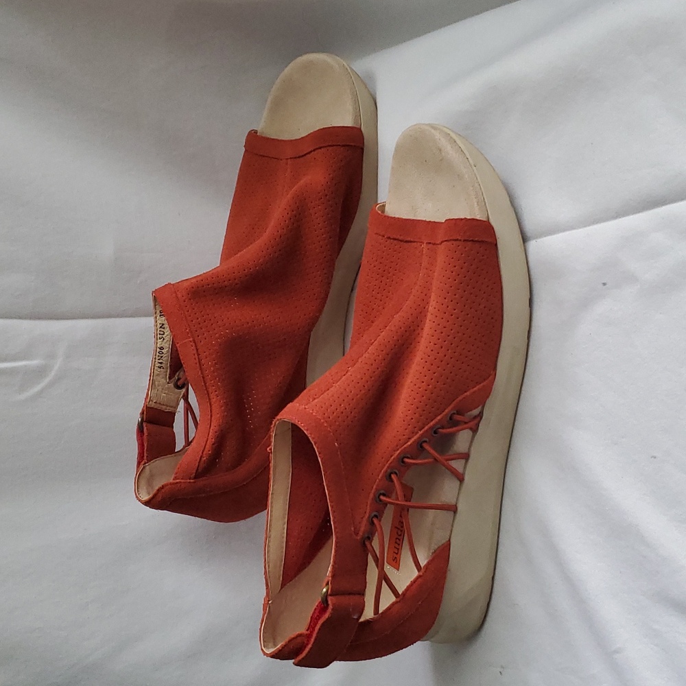 Sundance Suede Soft Leather Sandal Size 39